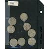 Image 1 : CANADA  8 GEORGE VI: 25 CENT SILVER ASSORTED DATES