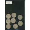 Image 1 : CANADA  8 GEORGE VI: 25 CENT SILVER ASSORTED DATES