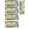 Image 1 : CANADA 1973   5-$1.00 BANKNOTES - CRISP - S/N IN SUCCESSION 851-855