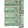 Image 1 : CANADA   6: CIRCULATED 1954 $1.00 BANKNOTES