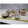 Image 1 : Old, dragon design tea set, 6 cups & saucers + spoon (all China) + 2 small dragon dishes (Japan)