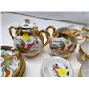 Image 3 : Old, dragon design tea set, 6 cups & saucers + spoon (all China) + 2 small dragon dishes (Japan)