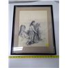 Image 1 : Lady stooking sheaves by Sadlowski 4/78; 17” x 21”