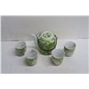 Image 2 : Green tea pot + 4 cups