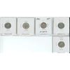 Image 2 : 5 X 1940's 10¢ coins (1940, 1941, 1942, 1943, 1944)