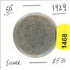 Image 1 : 1929 Canadian 50¢ EF30