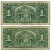 Image 2 : 2 1937 King George $1.00 bills