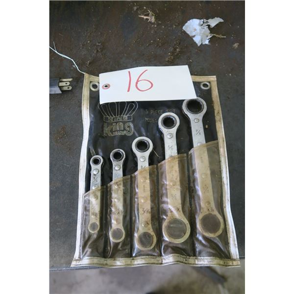 Ratcheting Wrench Set - 5/16"-7/8"