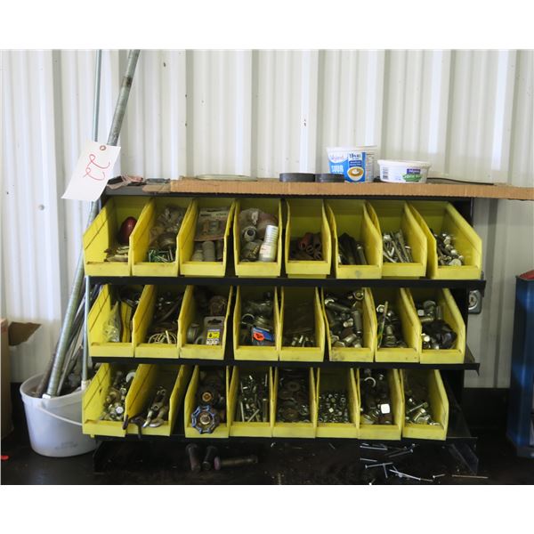 Bolt Bin & Assorted Ready Rod - Overall Bin Dim: 32x14x24H in.