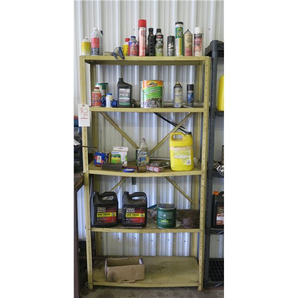 Metal Shelf w/ Contents - 16x36x71H in.