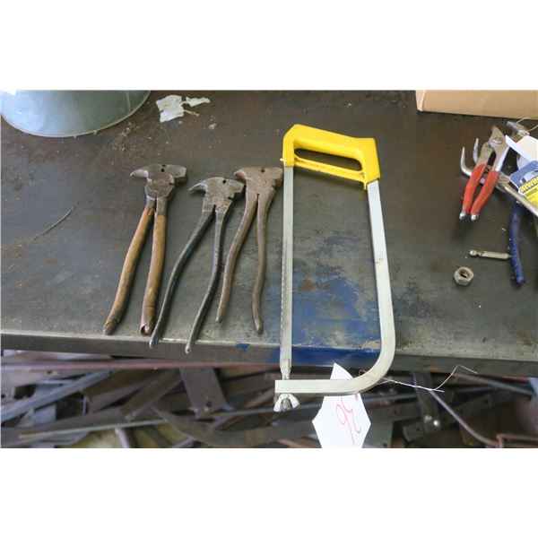 3 Fencing Pliers & Hacksaw