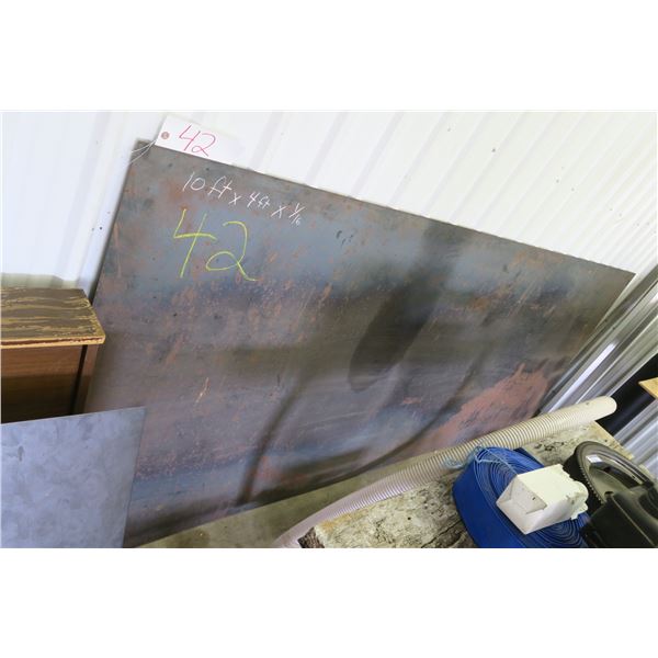 10ft x 4ft x 1/16" Sheet Steel