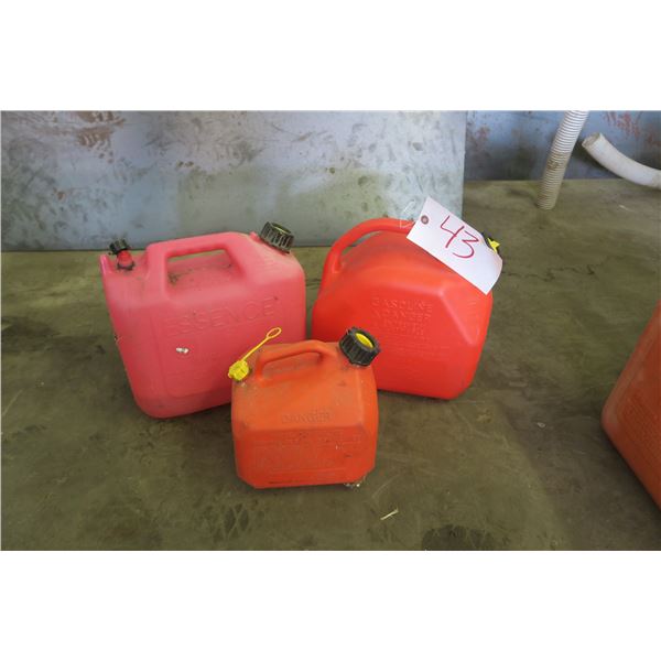 3 Jerry Cans - 10L, 4L, 8L