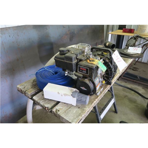 Banjo Pump Attached to 5.25HP Briggs & Stratton w/ Hoses