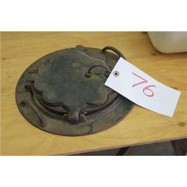 Cast Heart Waffle Maker