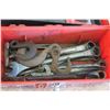 Image 3 : Plastic Toolbox & Contents (wrenches mostly) - 7x5x15W"