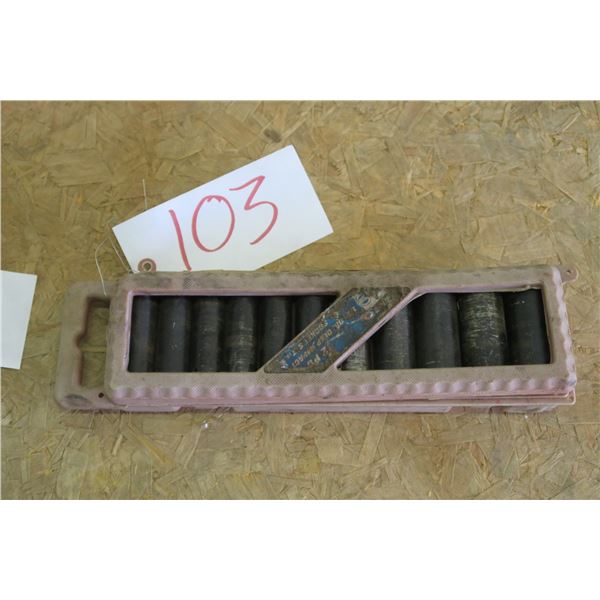1/2" Deep Socket Impact Set - 7/16" - 1"