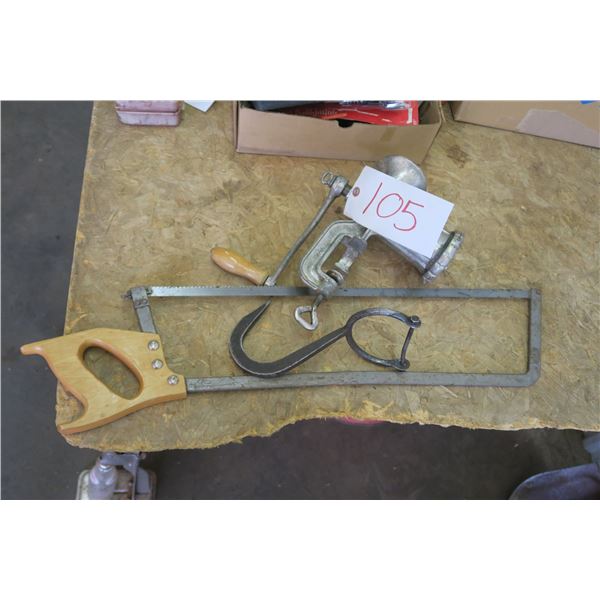 Meat Grinder, Meat Saw, Bale Hook