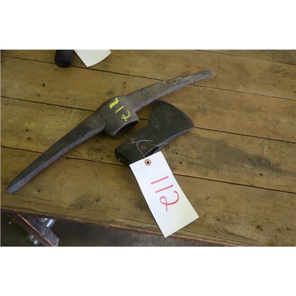 Pickaxe Head & Vintage Axe Head