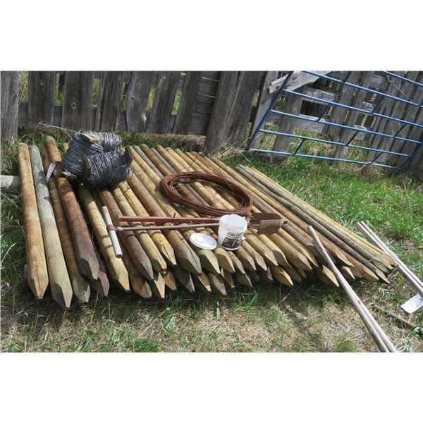 Fence Posts Only - 45pc. 3.5" x 6ft.