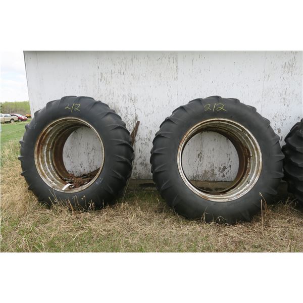 18.4x38 - 2 Tires & Rims