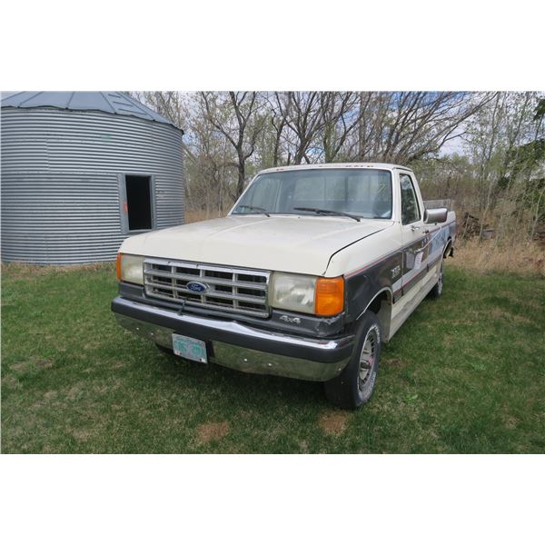 1987 Ford F150XL 4x4 5.0L Engine - Ran When Parked, Sold As Is, VIN: 2FTEF14N0HCB08459, Sold As Is