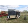 Image 1 : 14ft. Stock Trailer - 1993 Burgen, Has divider