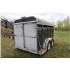 Image 4 : 14ft. Stock Trailer - 1993 Burgen, Has divider