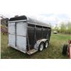 Image 5 : 14ft. Stock Trailer - 1993 Burgen, Has divider