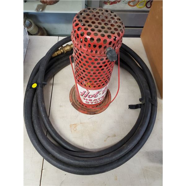propane hose w/ fittings & vintage heater stove
