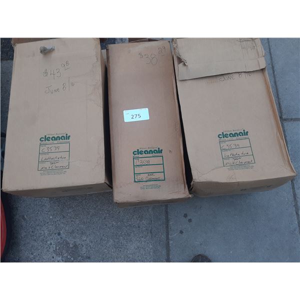 3 Used Cleaned Filters c3539