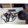 Image 1 : Bucket of Misc. Tools - Drill, Socket Set, Hatchet