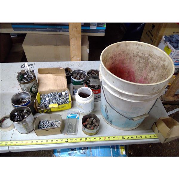 Bucket of Assorted Bolts