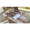 Image 1 : Pallet of Racks, Rotary Drum Pump, Vice, etc.