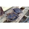 Image 3 : Pallet of Racks, Rotary Drum Pump, Vice, etc.