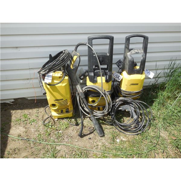 Lot of 3 Karcher pressure washers - see pictures for details