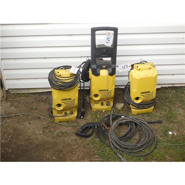 Lot of 3 Karcher pressure washers - see pictures for details