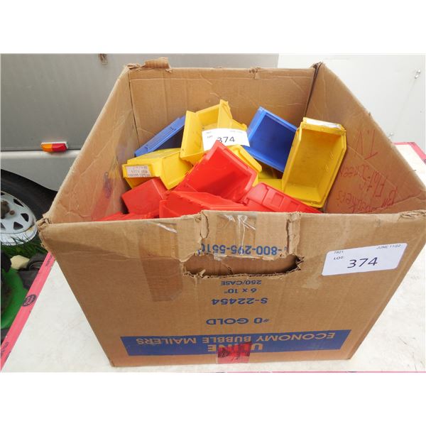 Box of small parts bins