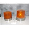 Image 1 : 2 Orange rotating beacons (Yes they work!)