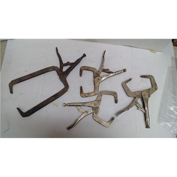 (4) Vice grip clamps