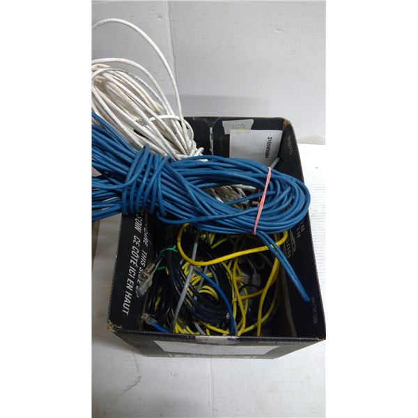Box of cables and coax
