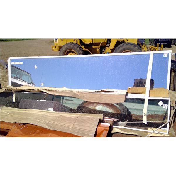 Sliding mirror lot (Closet doors) small door: 12"W x 78"L Big door: 24"W x 78"L
