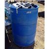 Image 1 : Blue barrel and tub of plumbing supplies
