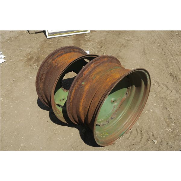 2 Steel Rims - 28" Across x 13" Wide
