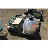 Image 3 : Pallet of - Shop Light Shrouds, Fuel Tank, Stove Parts, misc.