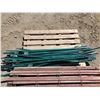 Image 3 : METAL SNOW FENCE POSTS (30) W/ 87' WOODEN SNOW FENCE