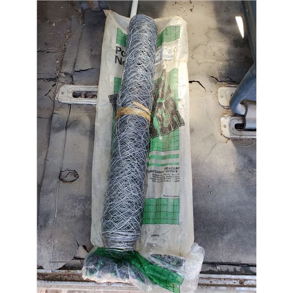 PARTIAL ROLL OF CHICKEN WIRE