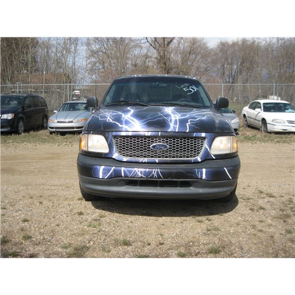 2002 Ford F-150 (black) 2FTRF17W32CA33396 *has keys*