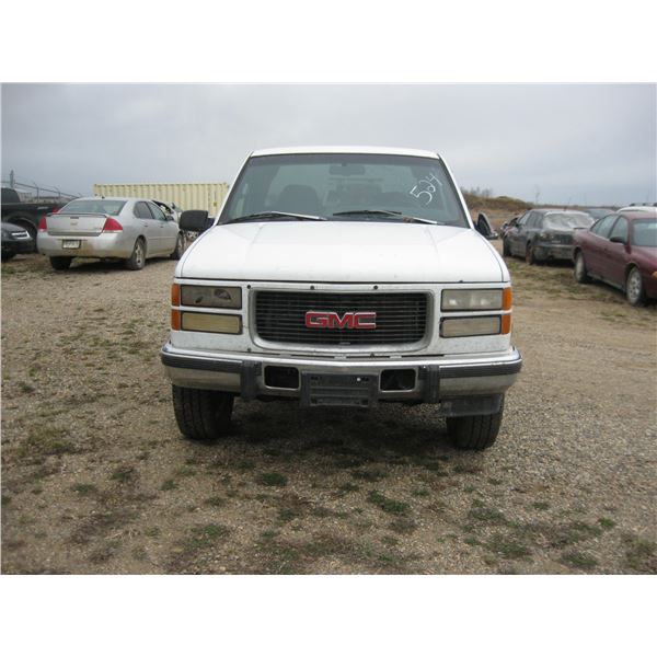 1996 GMC K/V 1500 (white) *Has Keys* 1GTEK19S0TE547254