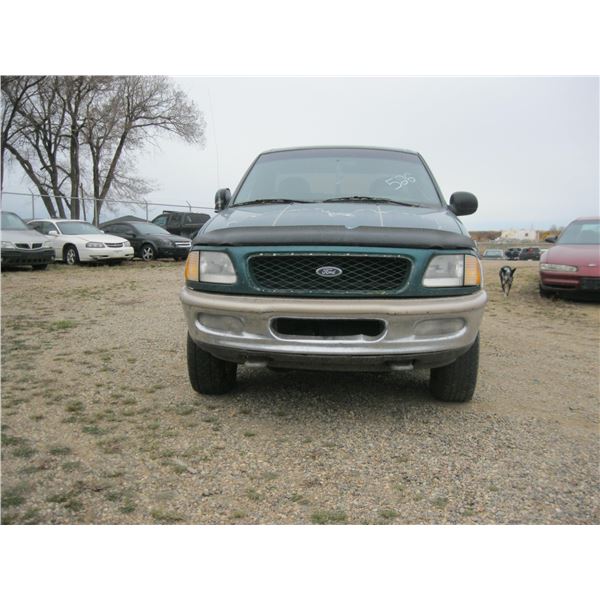1997, FORD F150 REG CAB 4WD (green) 1FTEF18L4VKB88512 (NO KEYS)